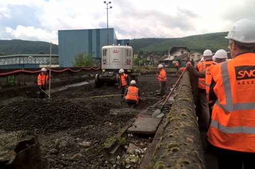 Givet travaux sur les rails