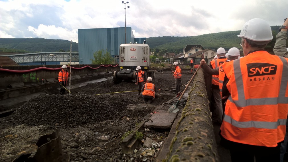 Givet travaux sur les rails