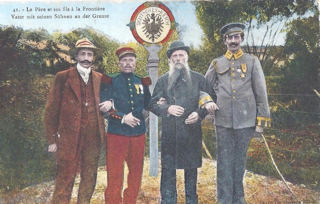 photo famille frontière