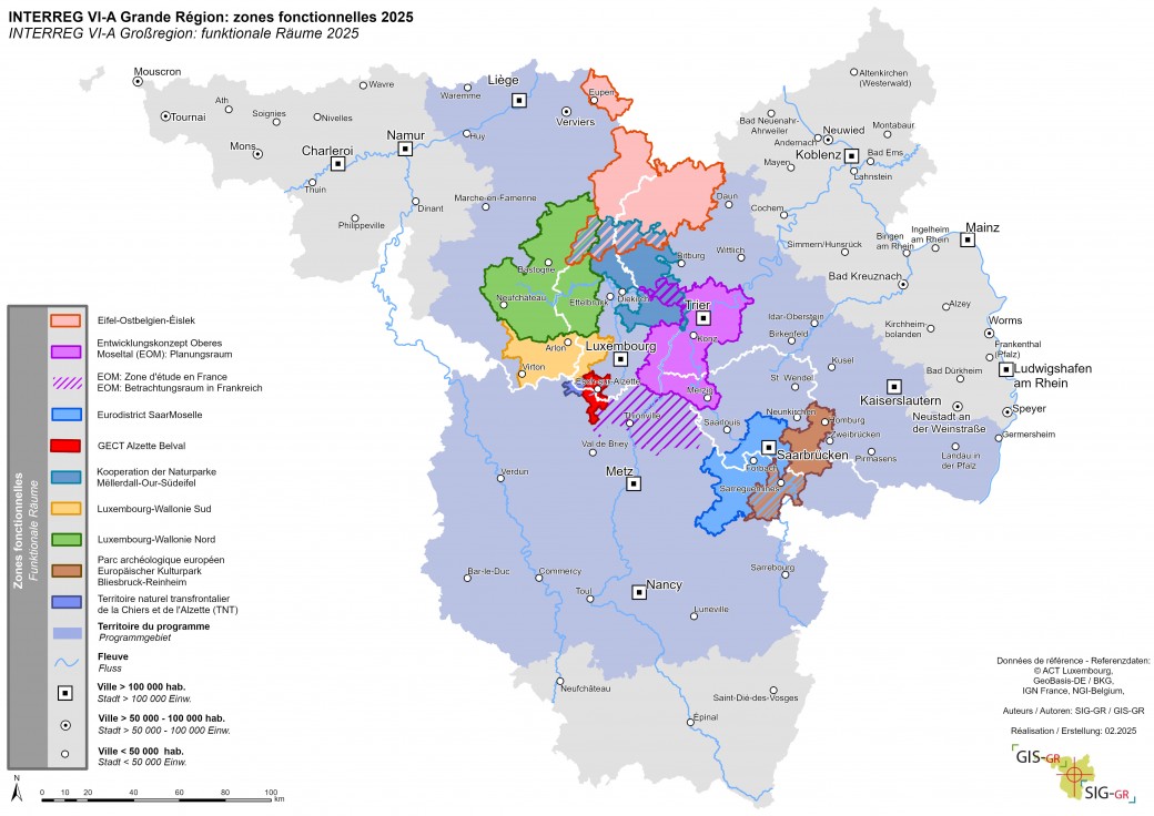 carte zones fonctionnelles
